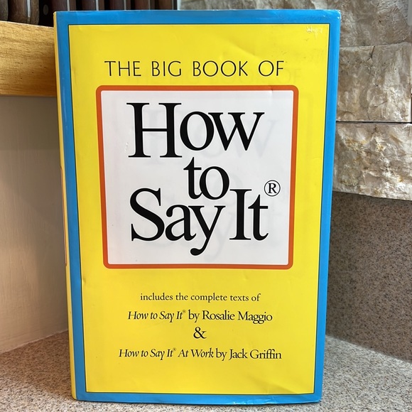 The Big Book Of HOW TO SAY IT hardcover Book that helps you learn how to write! - Picture 1 of 8